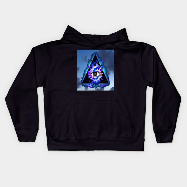 The Universal Mind's Eye Kids Hoodie by ZerO POint GiaNt